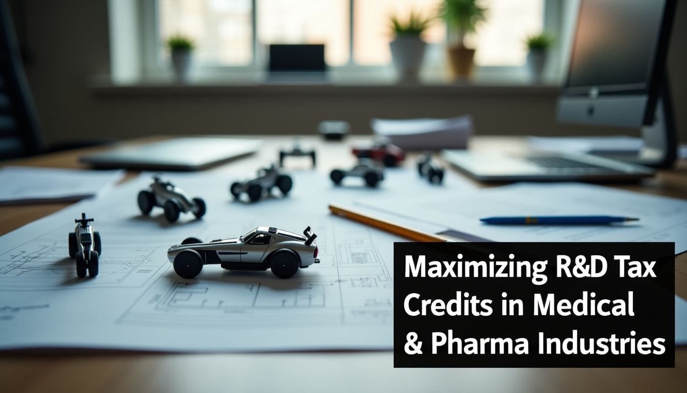 Research and development work in medical and pharma industries for tax credits.