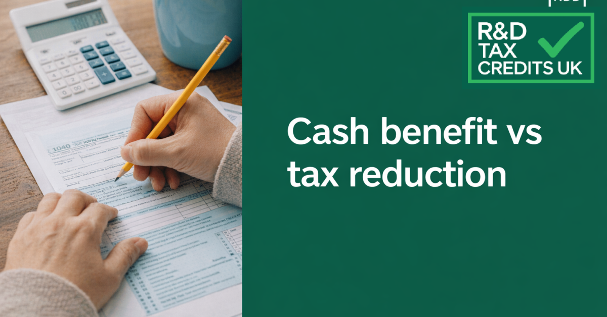 Cash benefit vs tax reduction