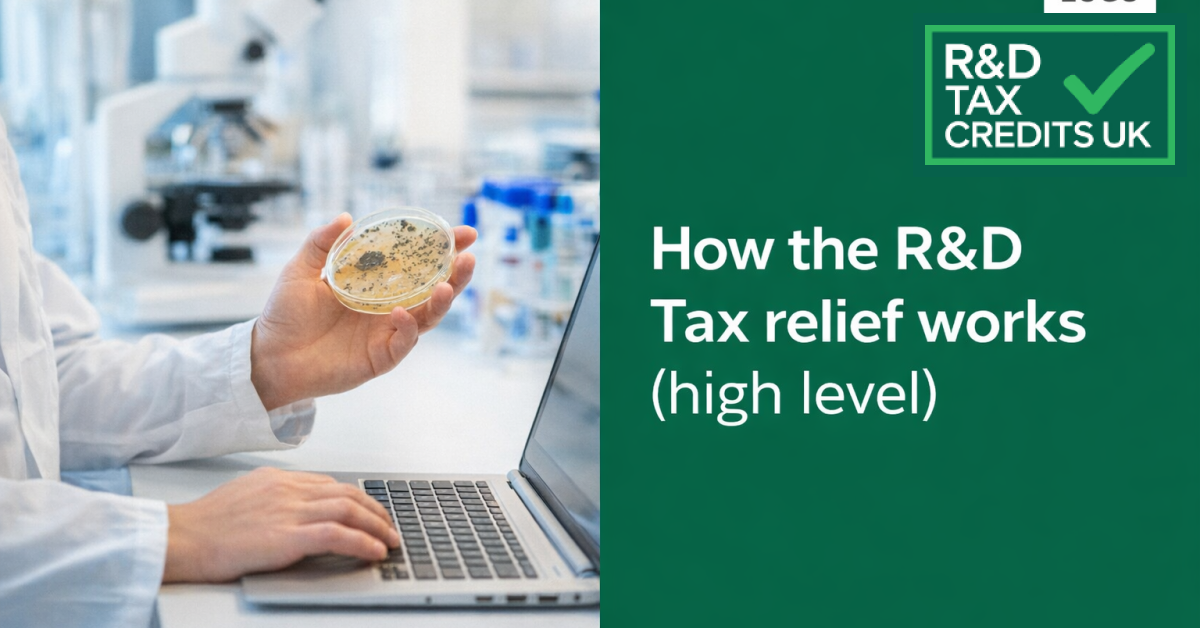 How the R&D Tax relief works (high level)